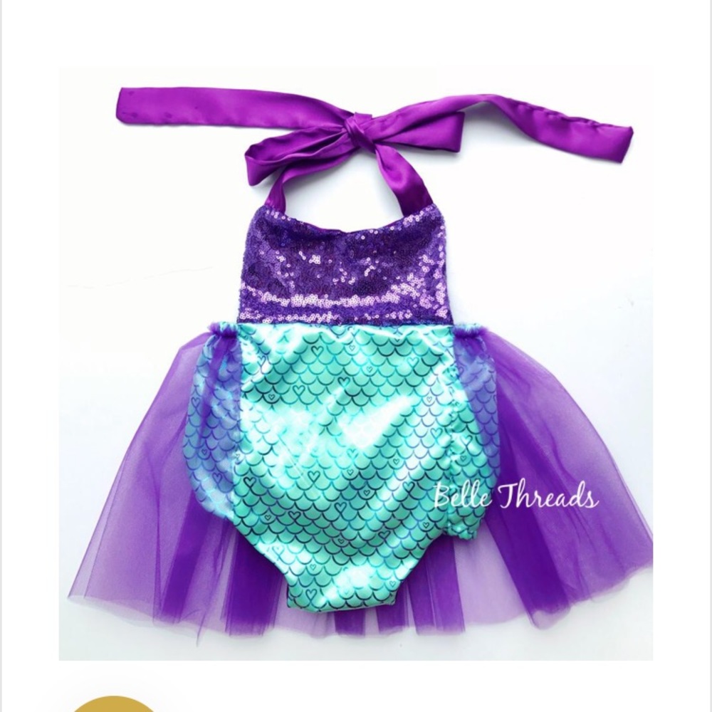 Mermaid Romper 3T from Belle Threads